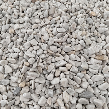 Галька мраморная белая фр. 10-20 мм