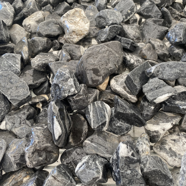 Галька мраморная черная фр. 10-20 мм