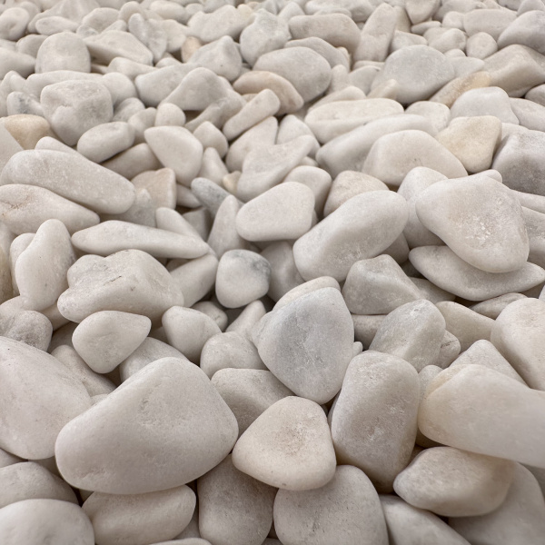 Галька мраморная белая фр. 10-20 мм