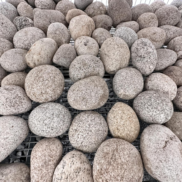 Галька речная белая "Альбинос" фр. 90-150 мм