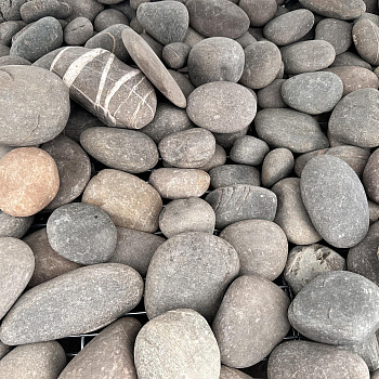 Галька речная синяя "Бескес" фр. 50-100 мм