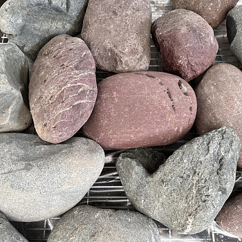 Галька речная разноцветная фр. 100-200 мм