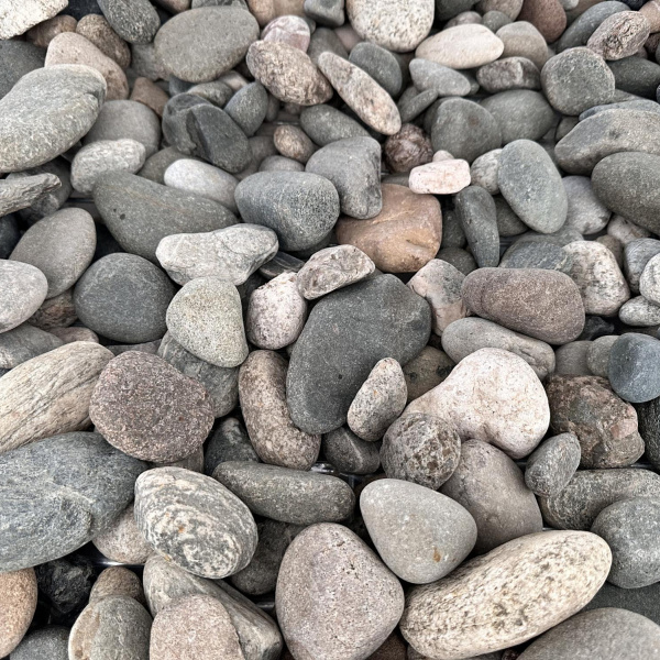 Галька речная бело-синяя фр. 20-40 мм