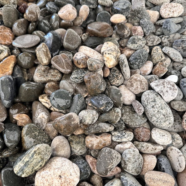 Галька речная серая фр. 20-40 мм