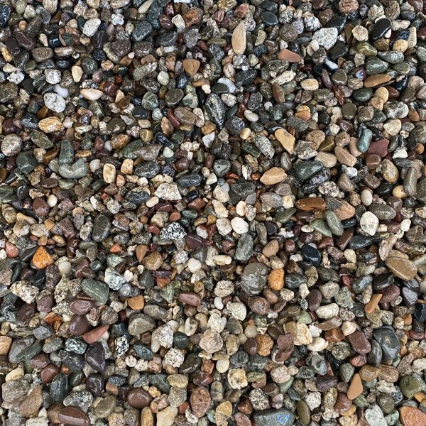 Галька речная "Микс" фр. 3-5 мм (мешок 25 кг) для каменного ковра