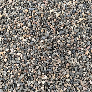 Галька речная бело-синяя фр. 5-10 мм