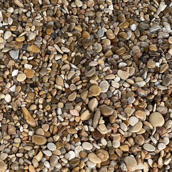 Галька каспийская "Медовая" фр. 5-10 мм для каменного ковра