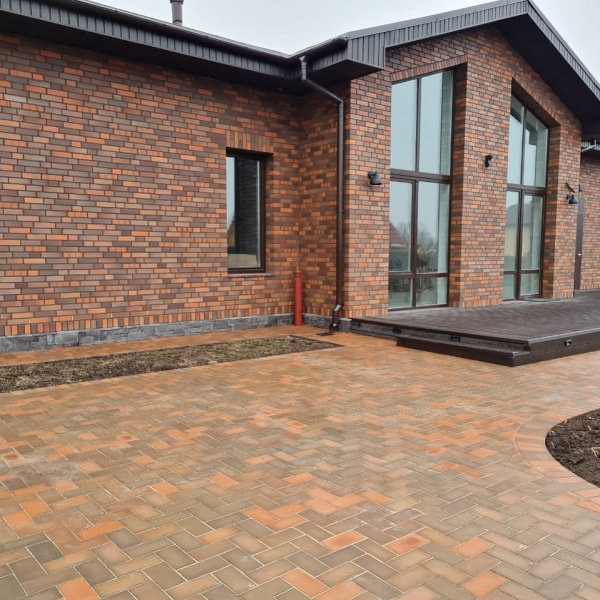 Клинкерная брусчатка Ноттингем ЛСР 200х100х50мм